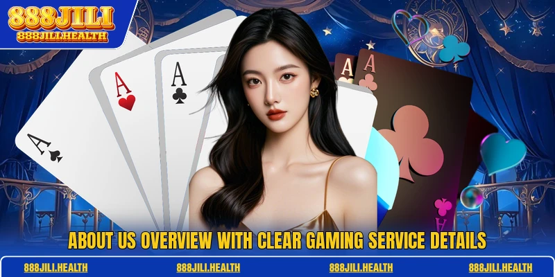 About us overview with clear gaming service details