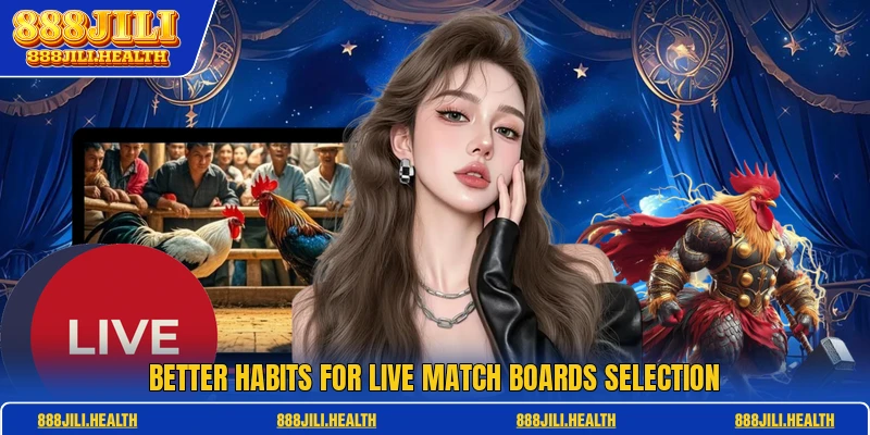 Better habits for live match boards selection