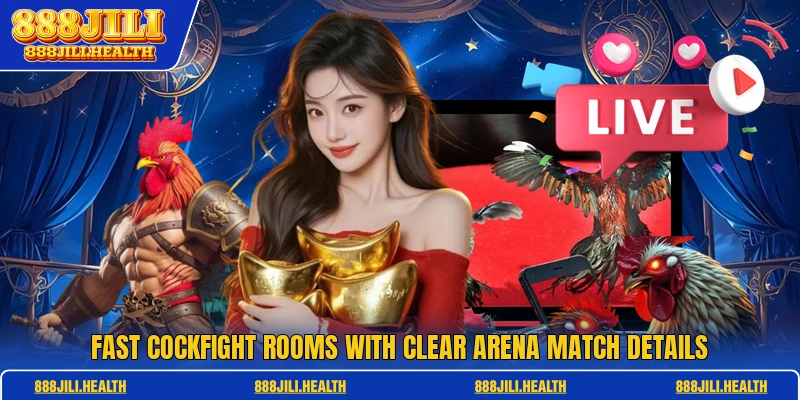 Fast cockfight rooms with clear arena match details