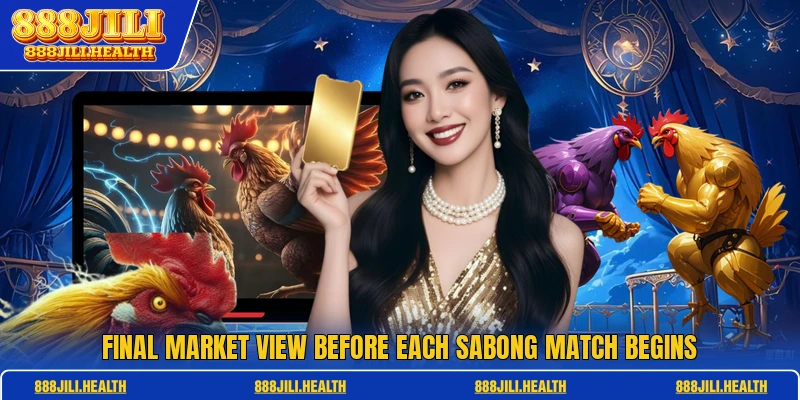 Final market view before each sabong match begins