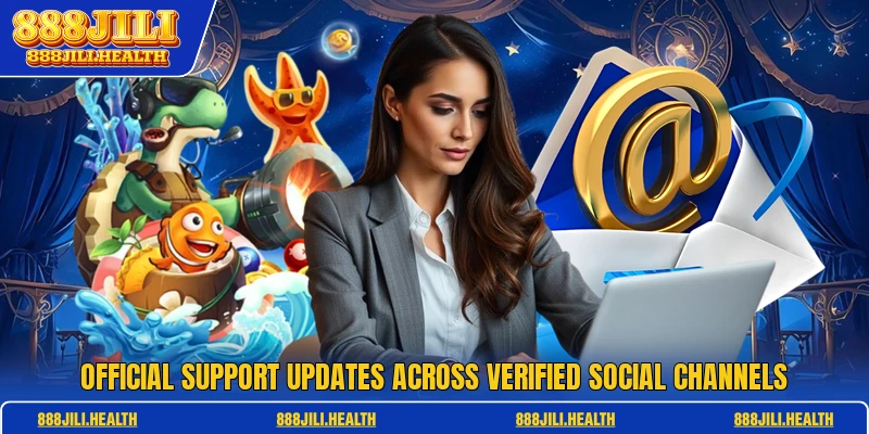 Official support updates across verified social channels