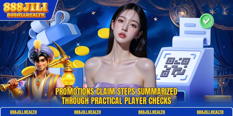 Promotions claim steps summarized through practical player checks