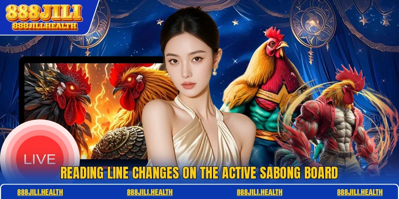 Reading line changes on the active sabong board
