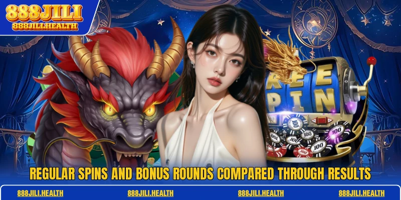 Regular spins and bonus rounds compared through results