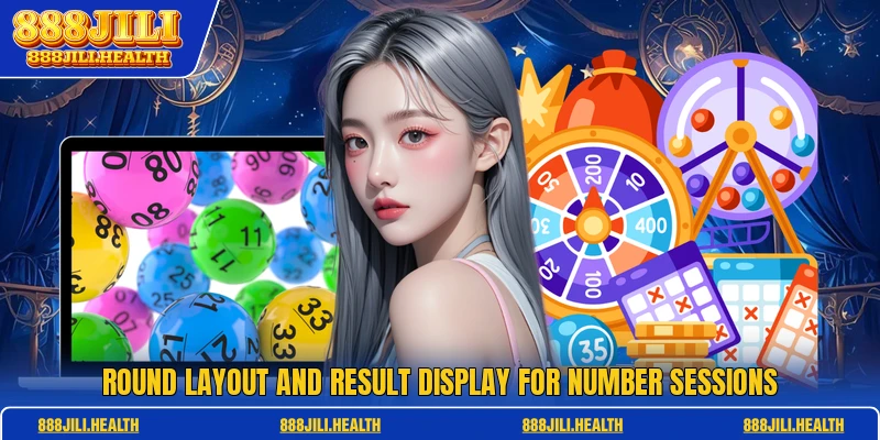 Round layout and result display for number sessions