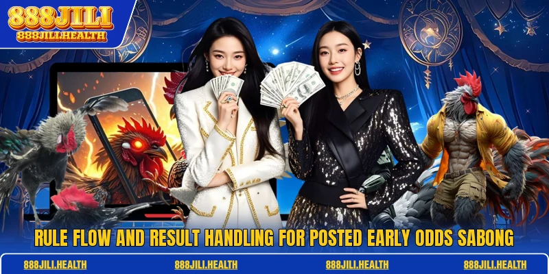 Rule flow and result handling for posted early odds sabong